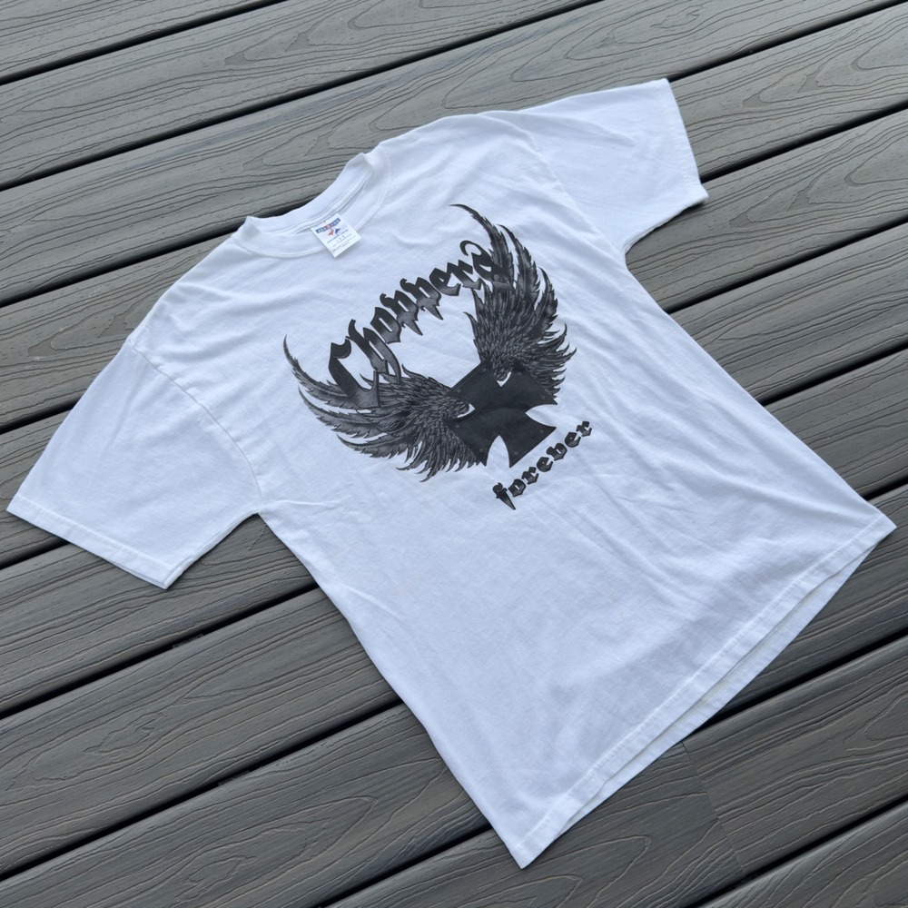 Y2K West Coast Choppers Harley Davidson Style Short Sleeve Graphic Tee Shirt